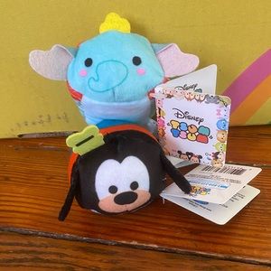 Disney Tsum Tsum Mini Dumbo & Goofy NWT